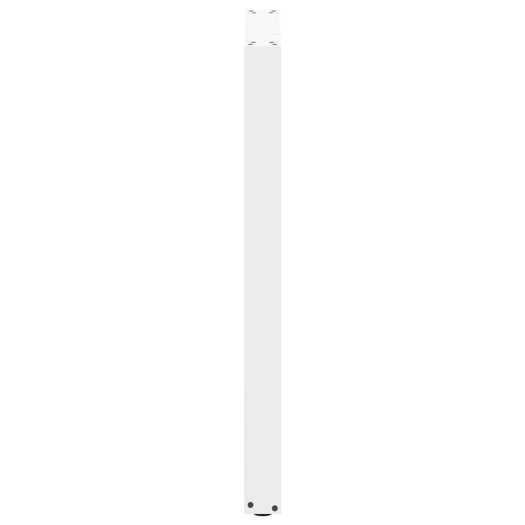 Noge za barski stol U-oblika 2 kom Bijele 60 x (100-101) cm Čelik
