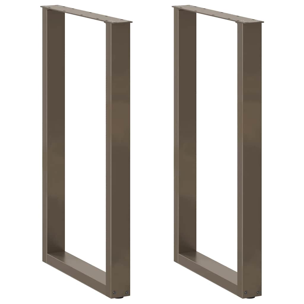 Noge za barski stol U-oblik 2 kom Prirodni čelik 60 x (100-101) cm Čelik