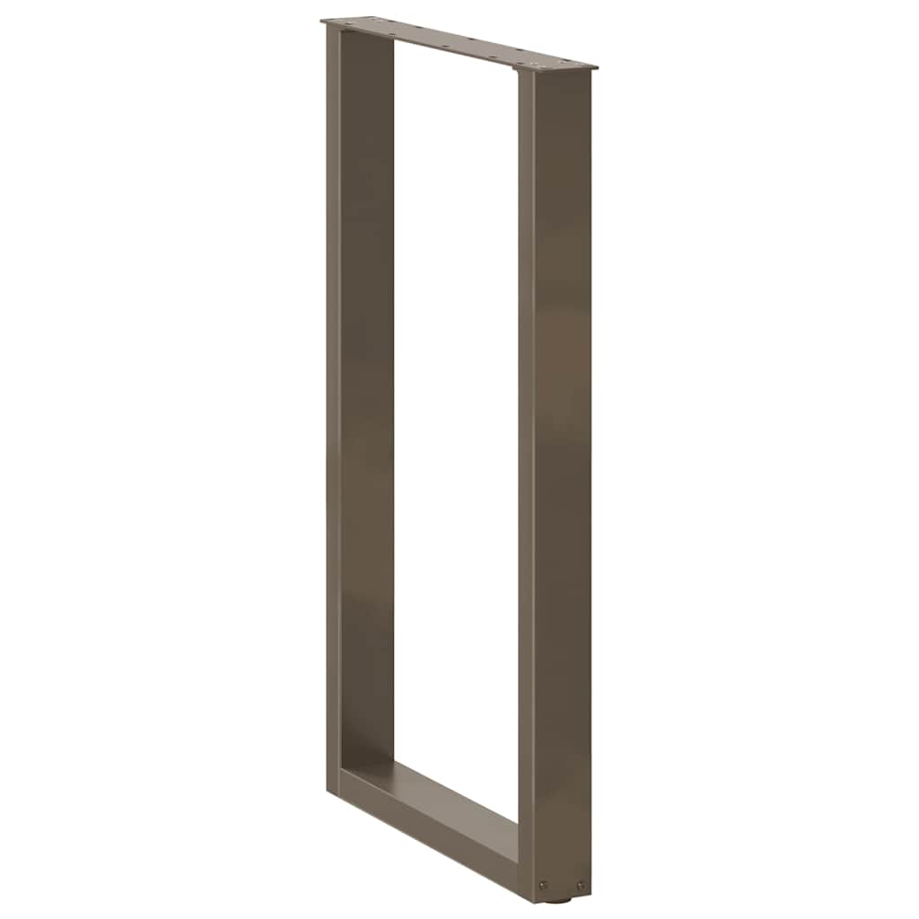 Noge za barski stol U-oblik 2 kom Prirodni čelik 60 x (100-101) cm Čelik