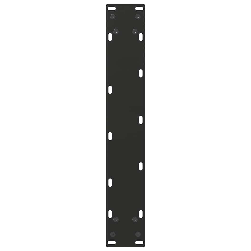 Noge za barski stol U-oblika 2 kom Crne 40 x (110-111) cm Čelik