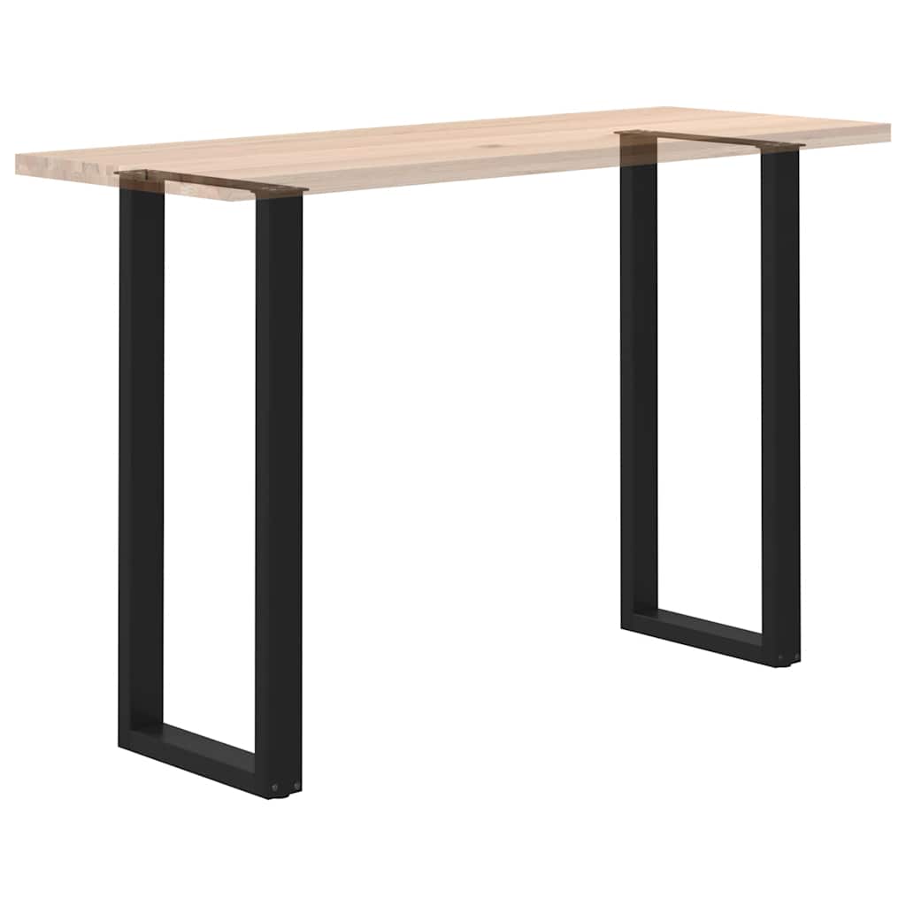 Noge za barski stol U-oblika 2 kom Crne 40 x (110-111) cm Čelik