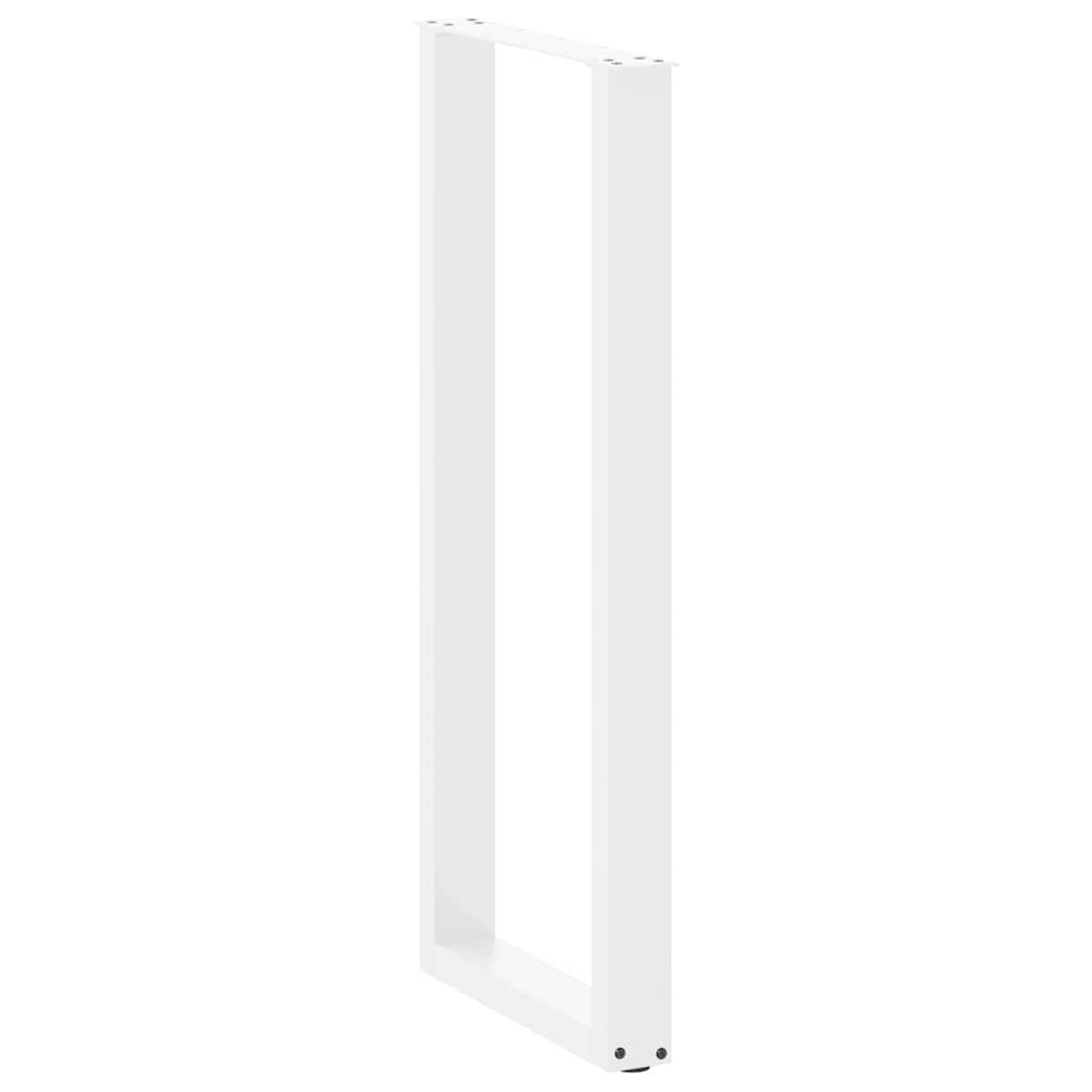 Noge za barski stol U-oblika 2 kom Bijele 40 x (110-111) cm Čelik
