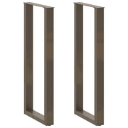 Noge za barski stol U-oblik 2 kom Prirodni čelik 40 x (110-111) cm Čelik