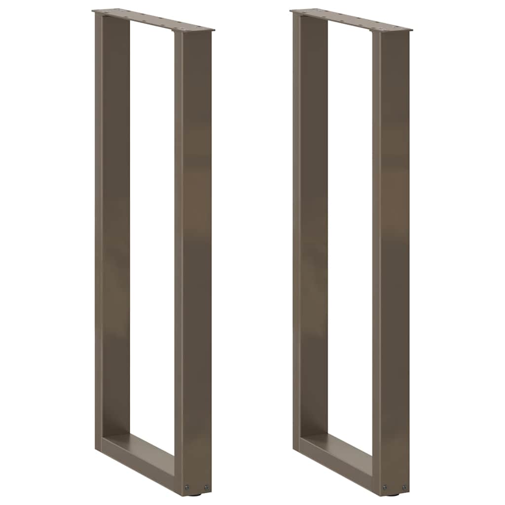 Noge za barski stol U-oblik 2 kom Prirodni čelik 40 x (110-111) cm Čelik