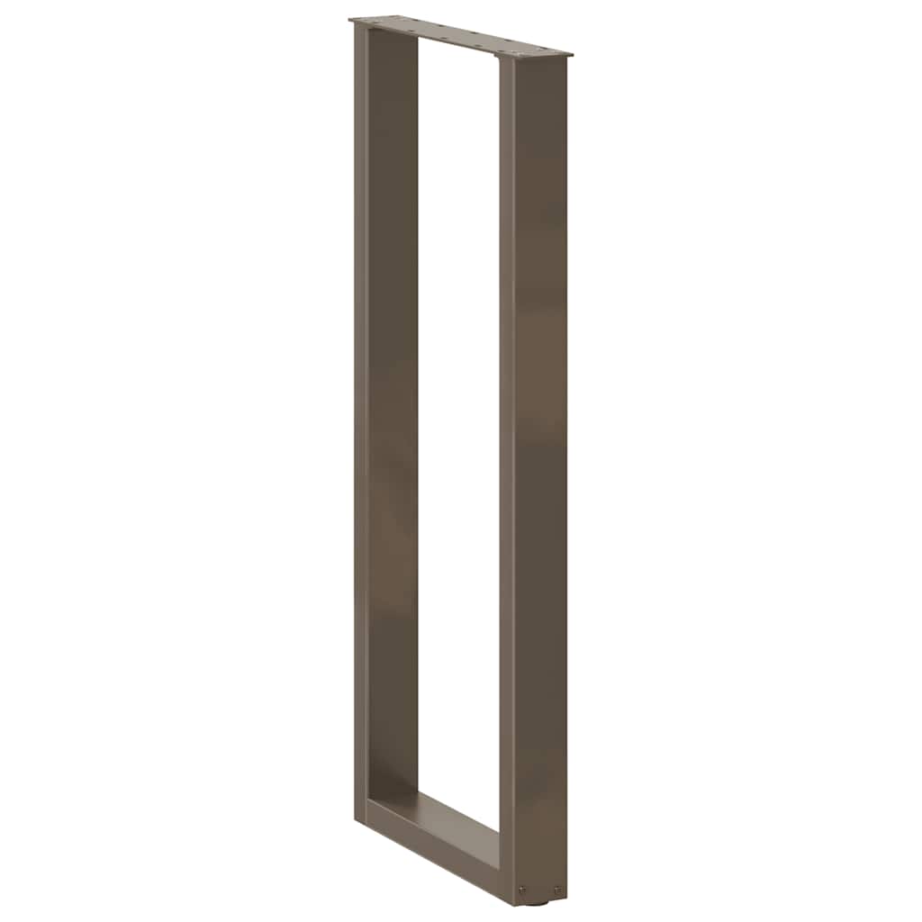 Noge za barski stol U-oblik 2 kom Prirodni čelik 40 x (110-111) cm Čelik