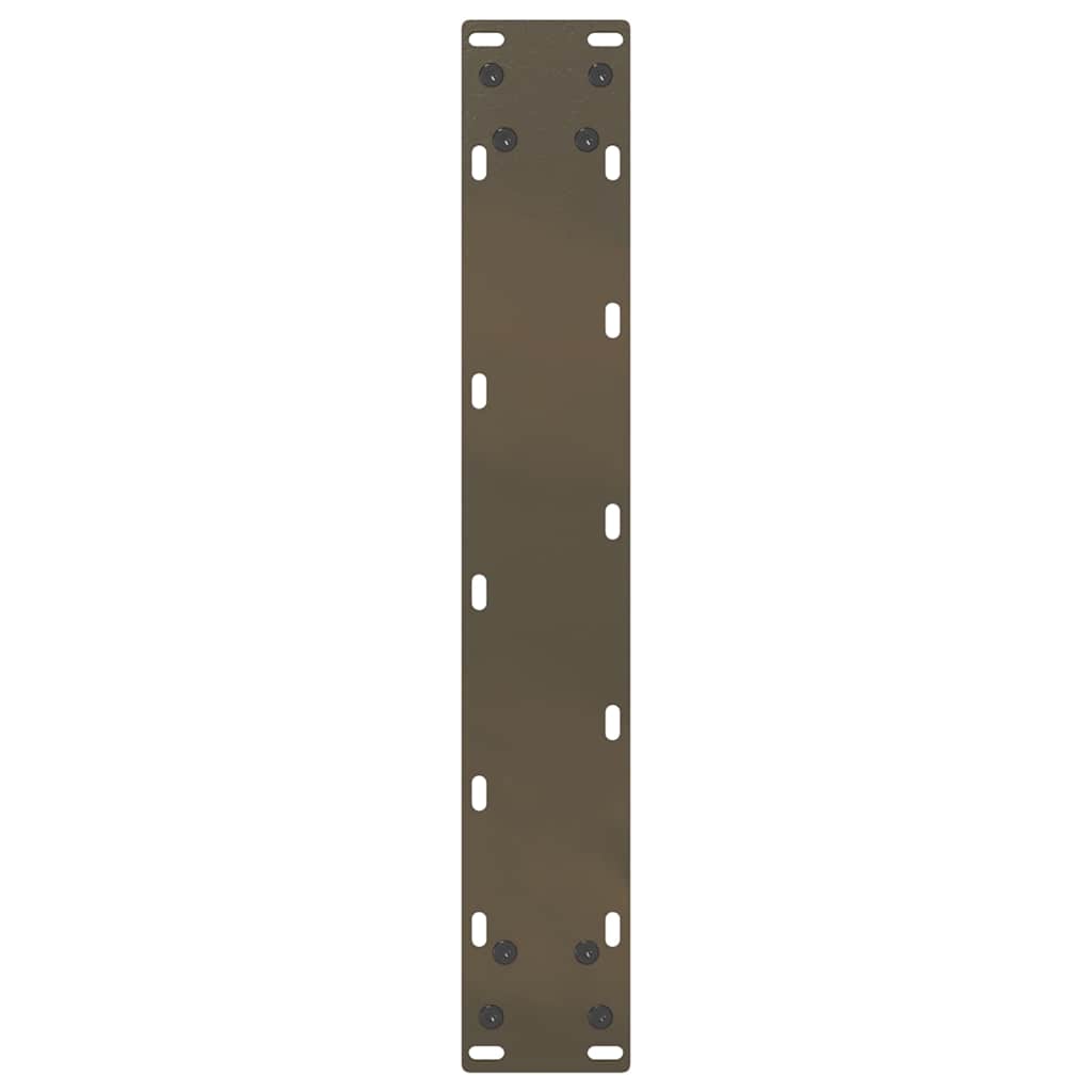 Noge za barski stol U-oblik 2 kom Prirodni čelik 40 x (110-111) cm Čelik