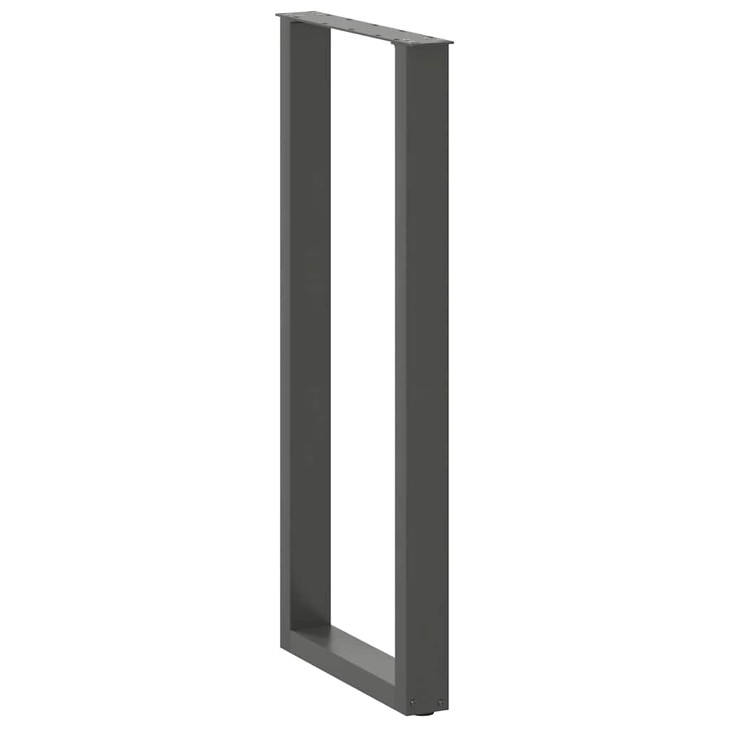 Noge za barski stol U-oblika 2 kom antracit 50 x (110-111) cm čelik