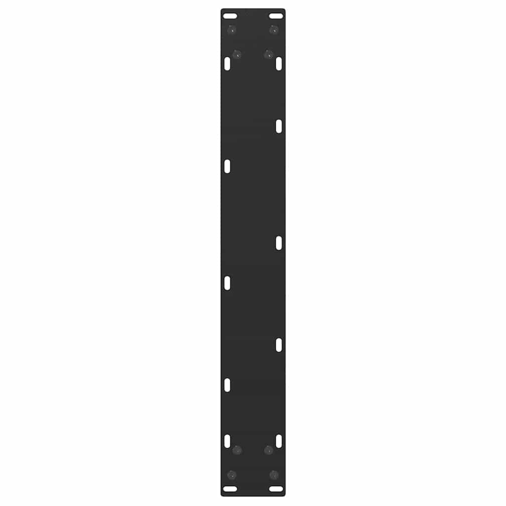 Noge za barski stol U-oblika 2 kom Crne 60 x (110-111) cm Čelik