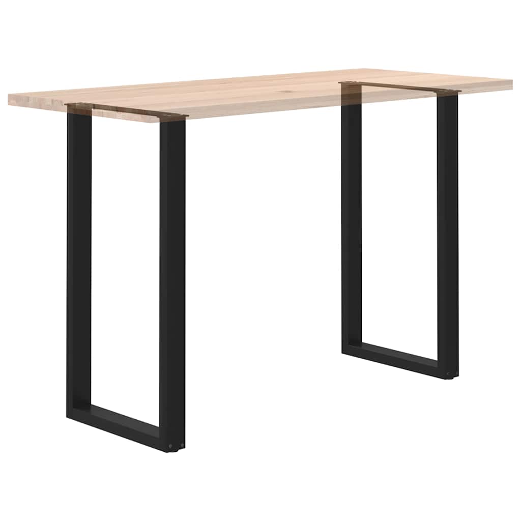 Noge za barski stol U-oblika 2 kom Crne 60 x (110-111) cm Čelik