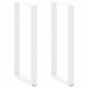 Noge za barski stol U-oblika 2 kom Bijele 60 x (110-111) cm Čelik