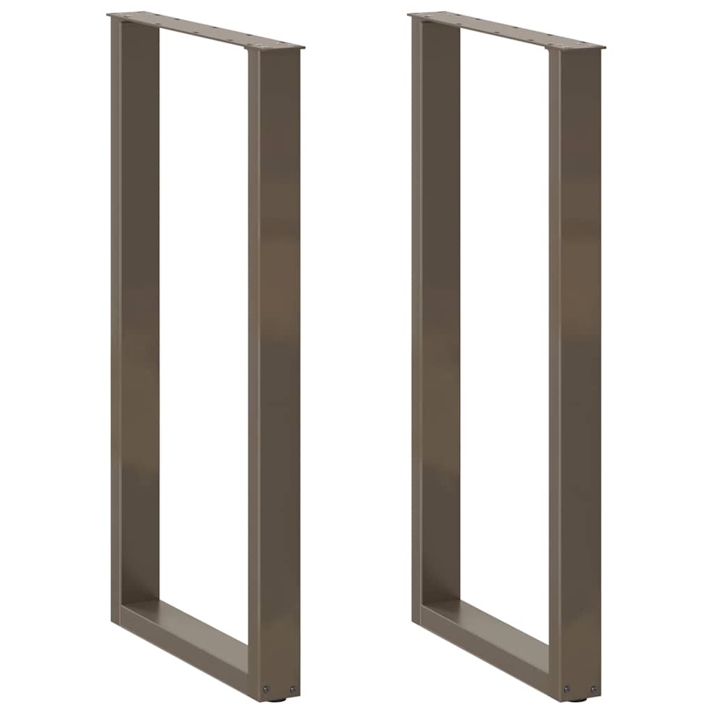 Noge za barski stol U-oblik 2 kom Prirodni čelik 60 x (110-111) cm Čelik