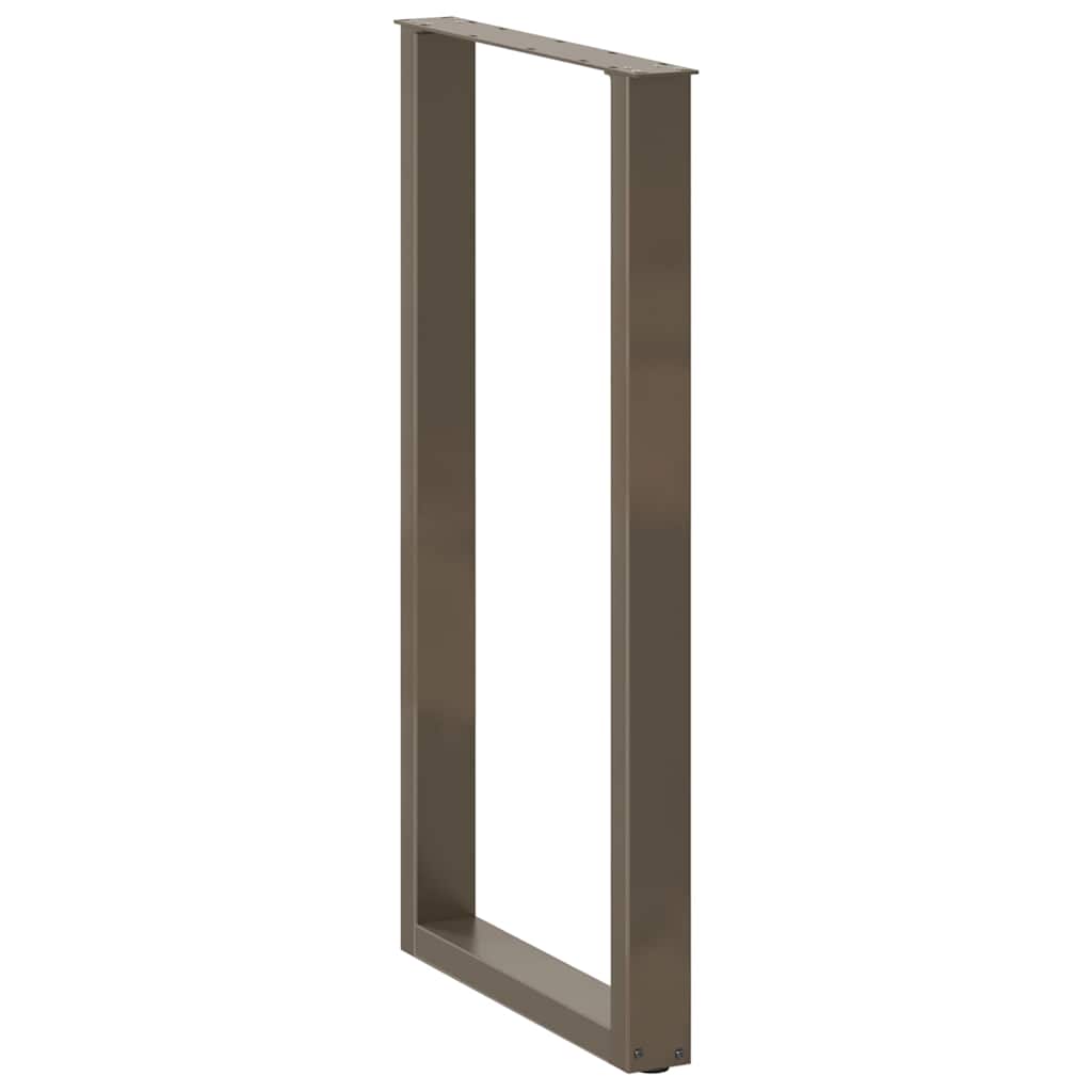 Noge za barski stol U-oblik 2 kom Prirodni čelik 60 x (110-111) cm Čelik