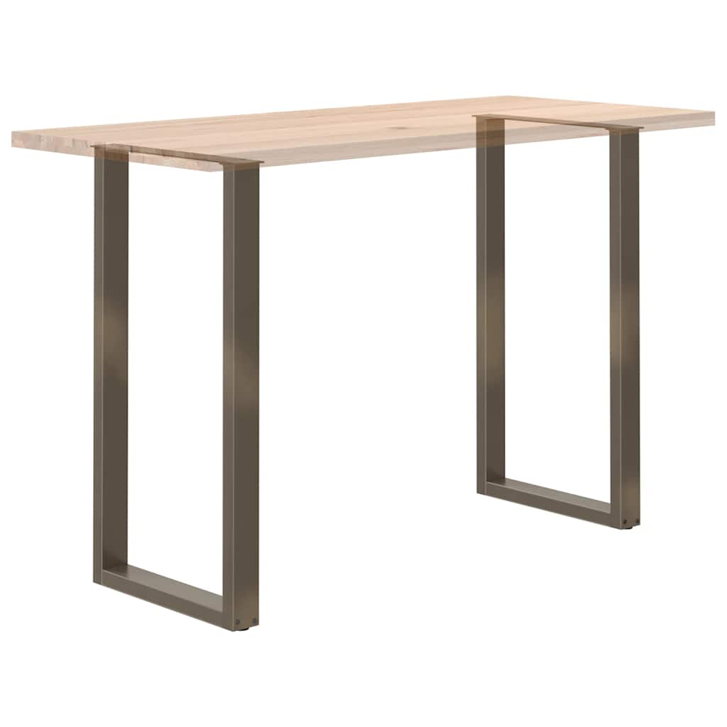 Noge za barski stol U-oblik 2 kom Prirodni čelik 60 x (110-111) cm Čelik