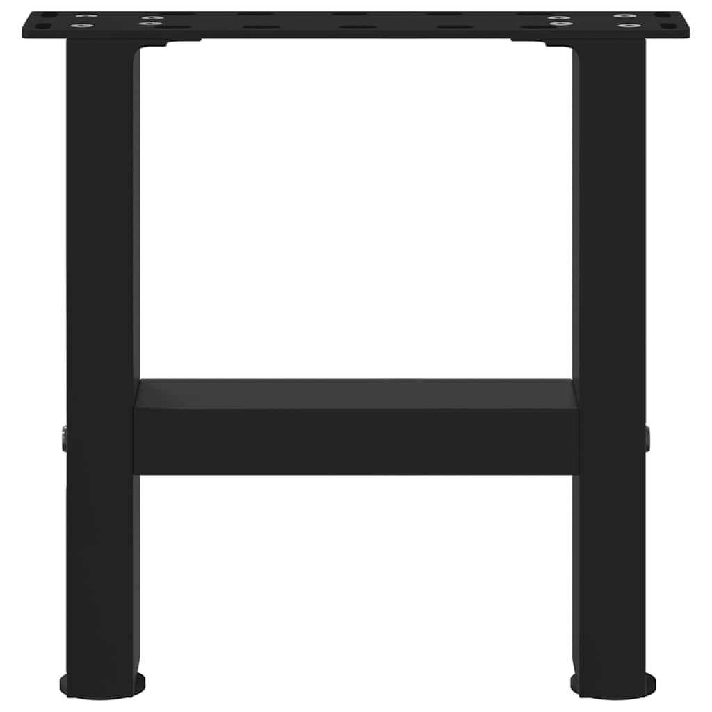 Noge za klub stolić crne 2 kom 30 x (30-31) cm čelik