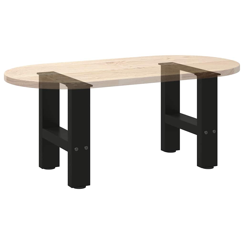 Noge za klub stolić crne 2 kom 30 x (30-31) cm čelik