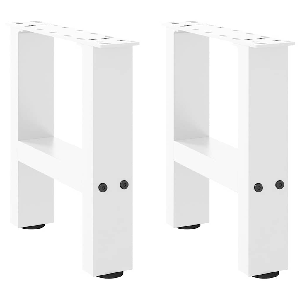 Noge za klub stolić bijele 2 kom 30 x (30-31) cm čelik