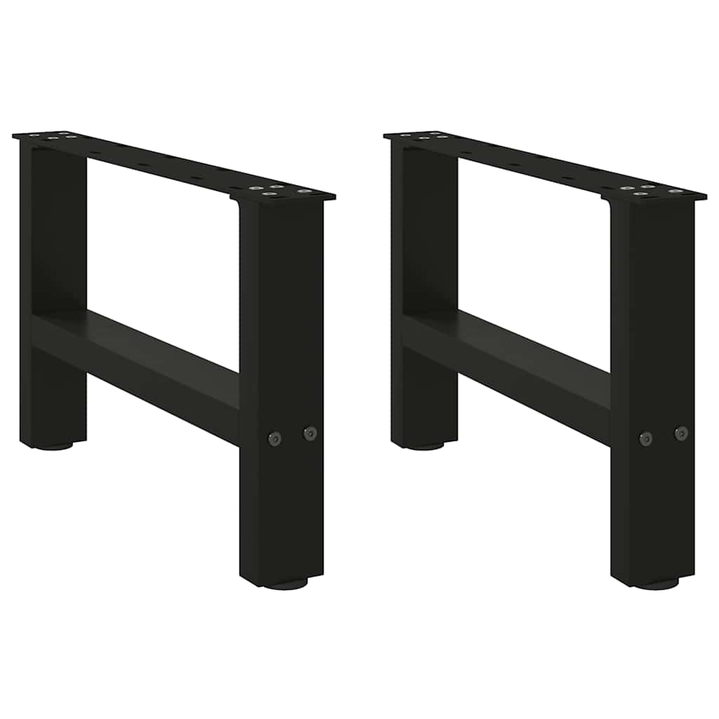 Noge za klub stolić crne 2 kom 50 x (30-31) cm čelik