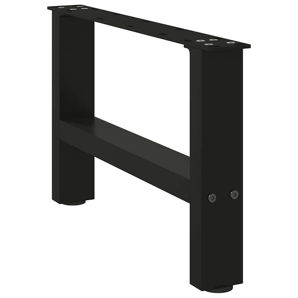 Noge za klub stolić crne 2 kom 50 x (30-31) cm čelik