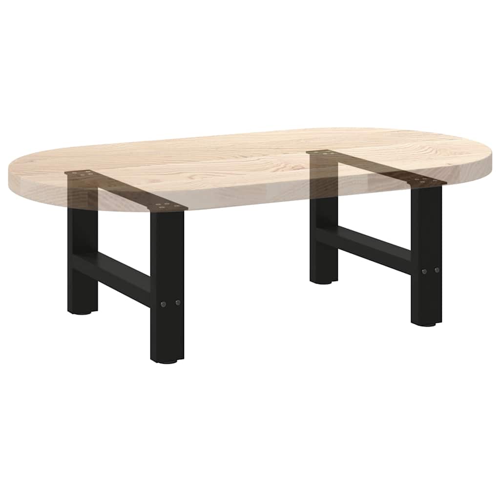 Noge za klub stolić crne 2 kom 50 x (30-31) cm čelik