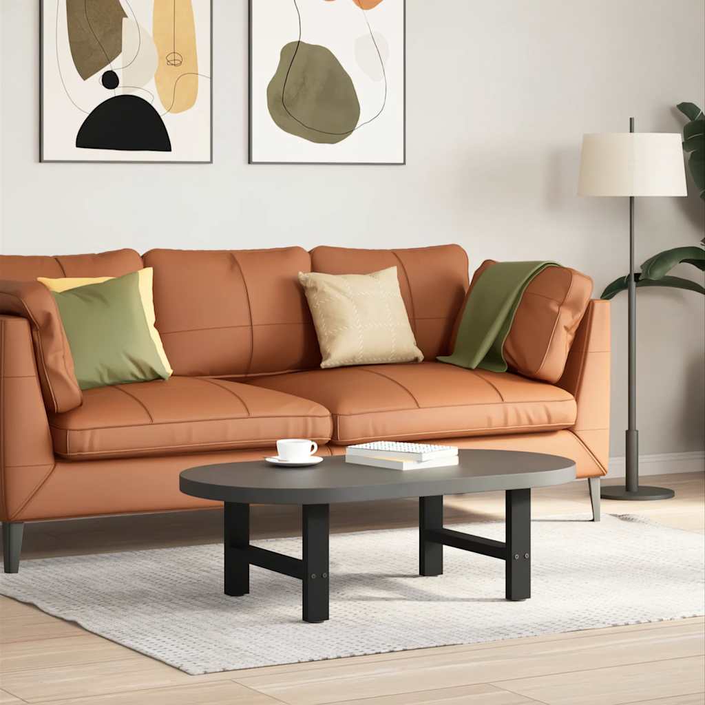 Noge za klub stolić crne 2 kom 50 x (30-31) cm čelik