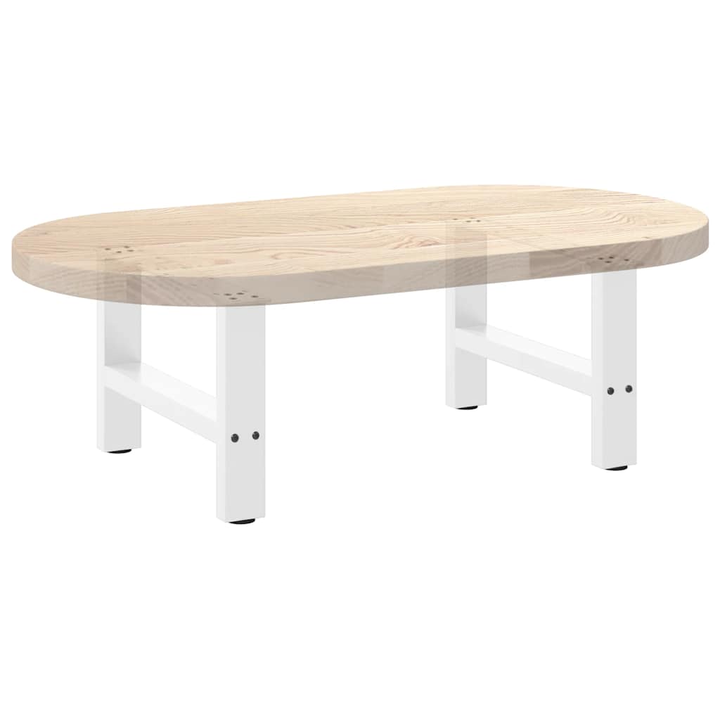 Noge za klub stolić bijele 2 kom 50 x (30-31) cm čelik
