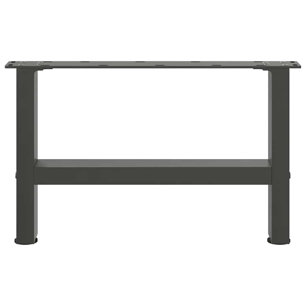 Noge za klub stolić antracit boje 2 kom 50 x (30-31) cm čelik