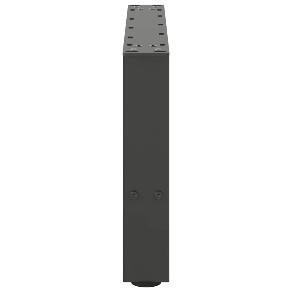 Noge za klub stolić antracit boje 2 kom 50 x (30-31) cm čelik