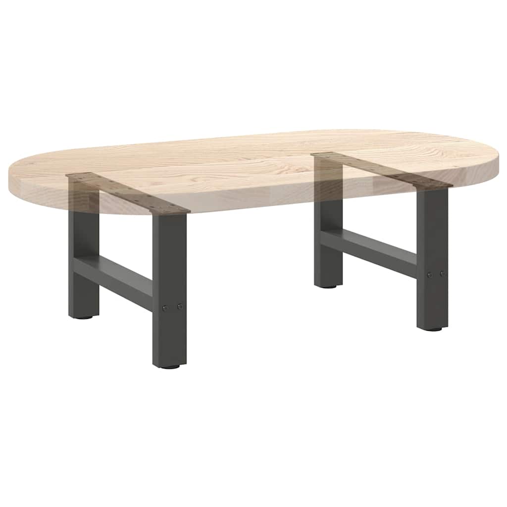 Noge za klub stolić antracit boje 2 kom 50 x (30-31) cm čelik