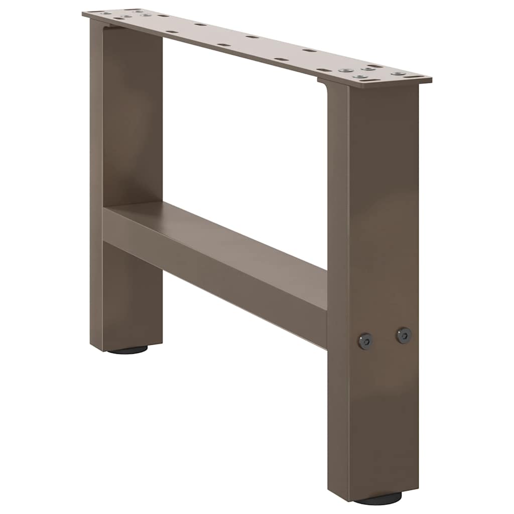 Noge za klub stolić prirodni čelik 2 kom 50 x (30-31) cm čelik