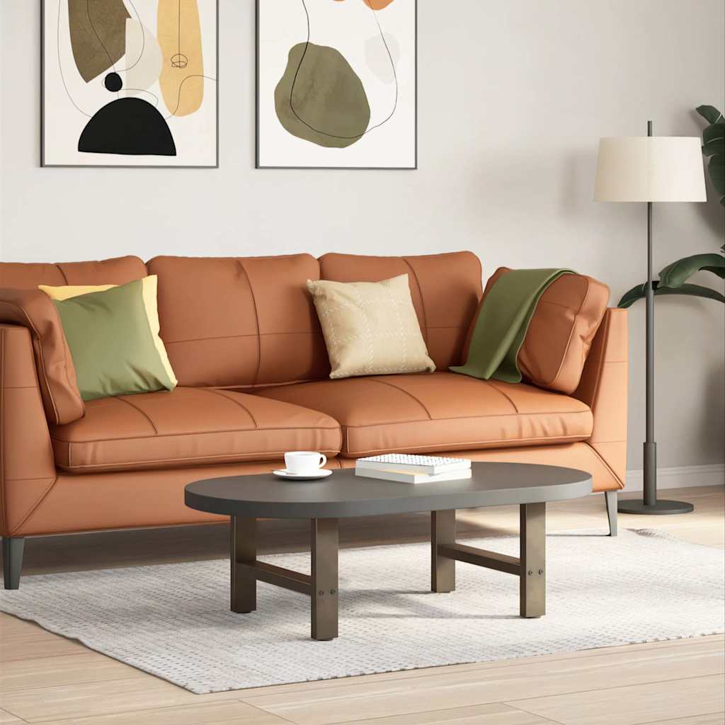 Noge za klub stolić prirodni čelik 2 kom 50 x (30-31) cm čelik