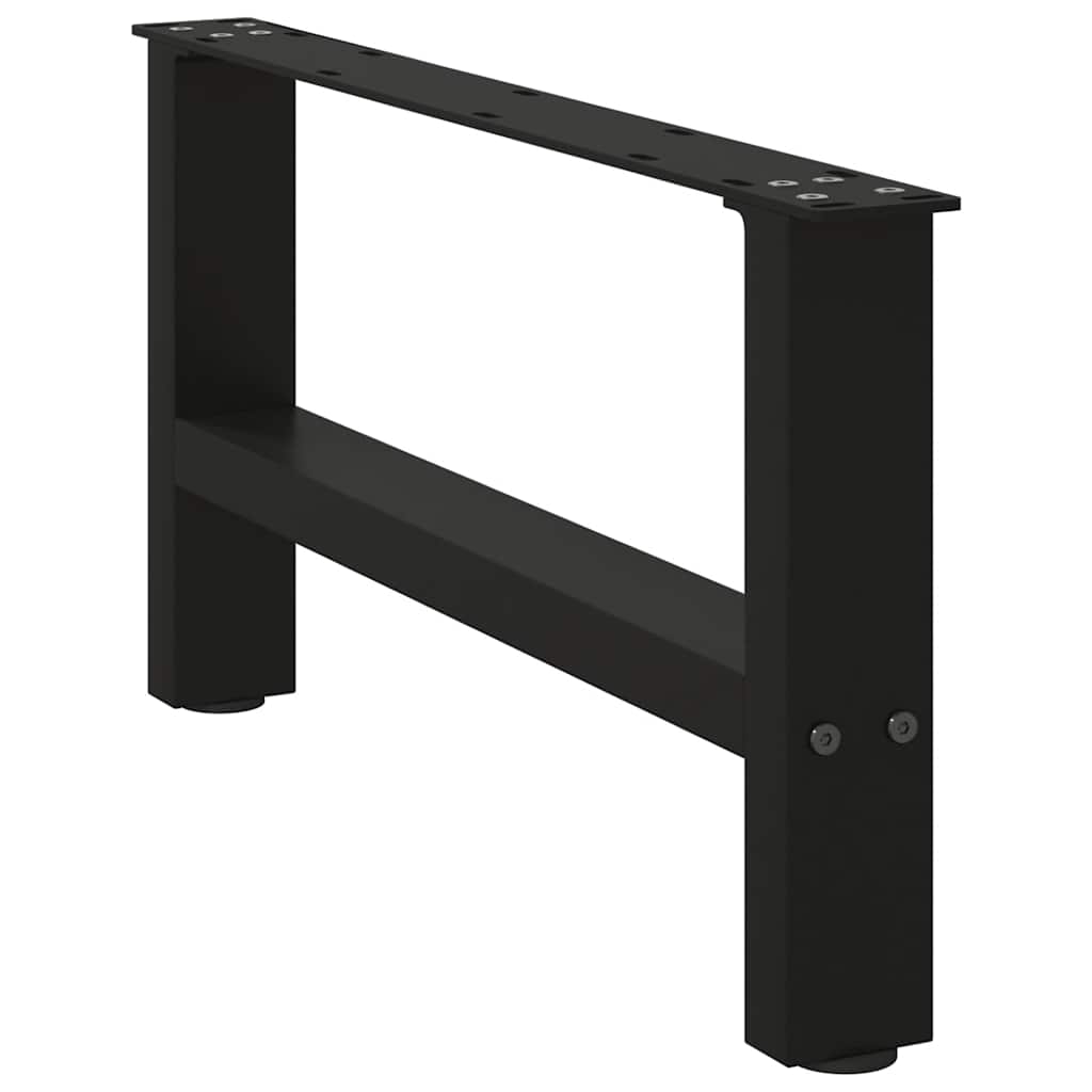 Noge za klub stolić crne 2 kom 60 x (30-31) cm čelik