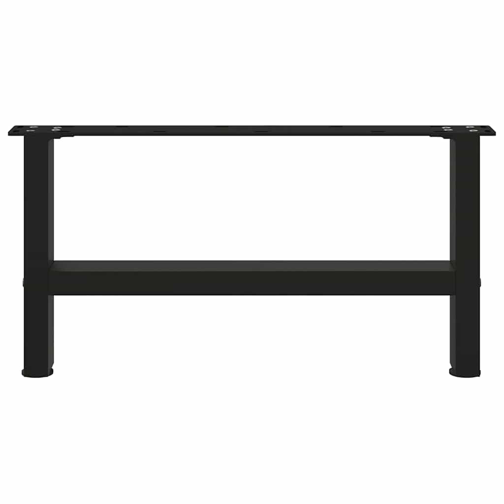 Noge za klub stolić crne 2 kom 60 x (30-31) cm čelik