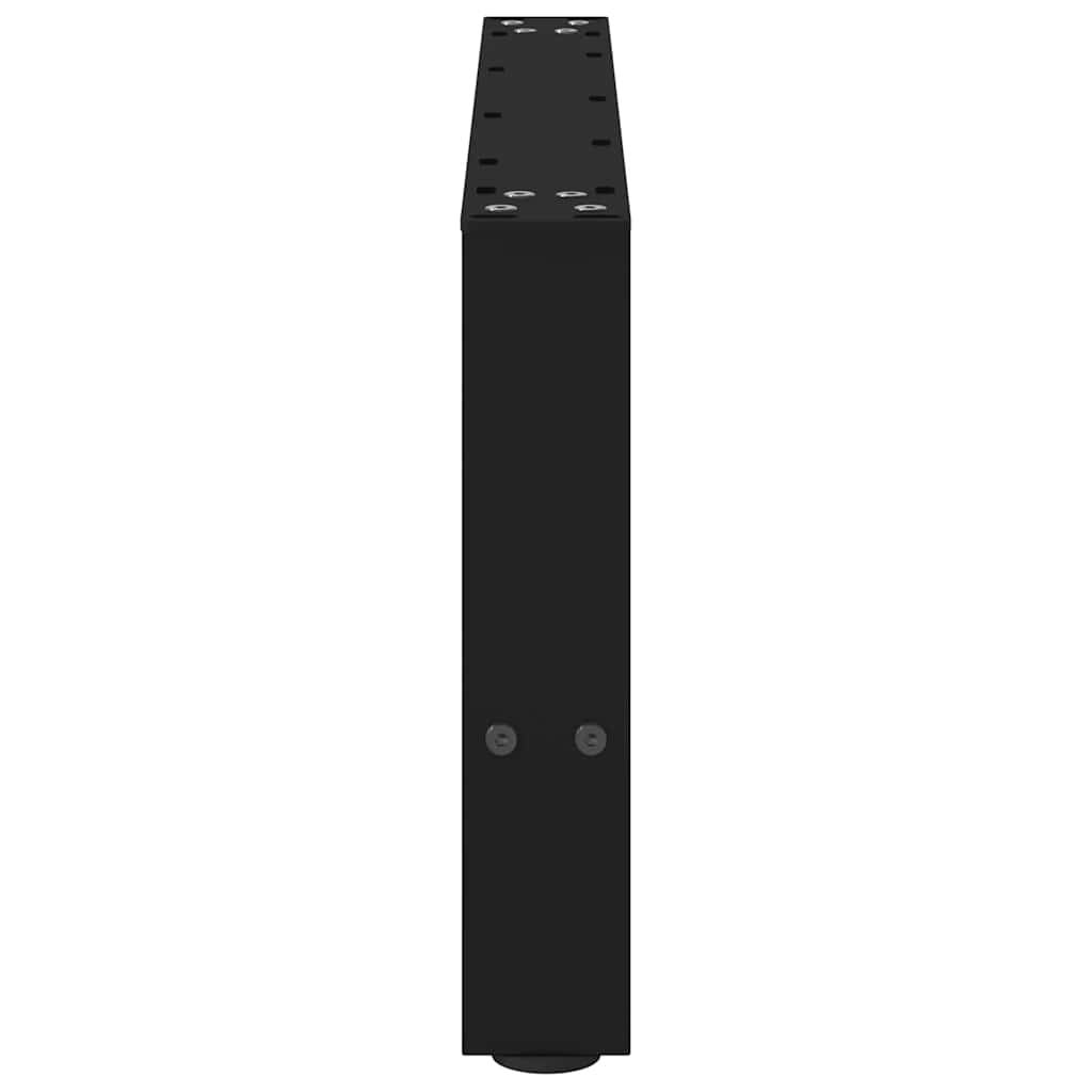 Noge za klub stolić crne 2 kom 60 x (30-31) cm čelik