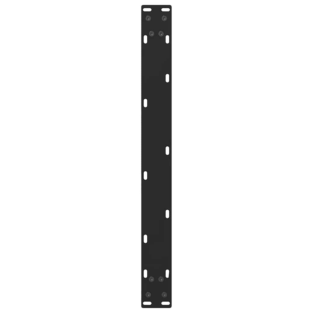 Noge za klub stolić crne 2 kom 60 x (30-31) cm čelik