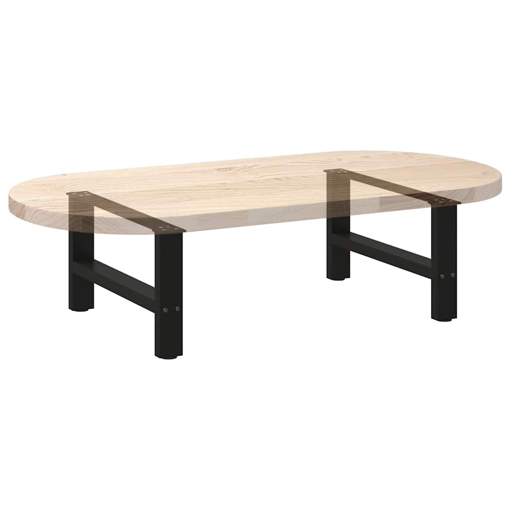 Noge za klub stolić crne 2 kom 60 x (30-31) cm čelik