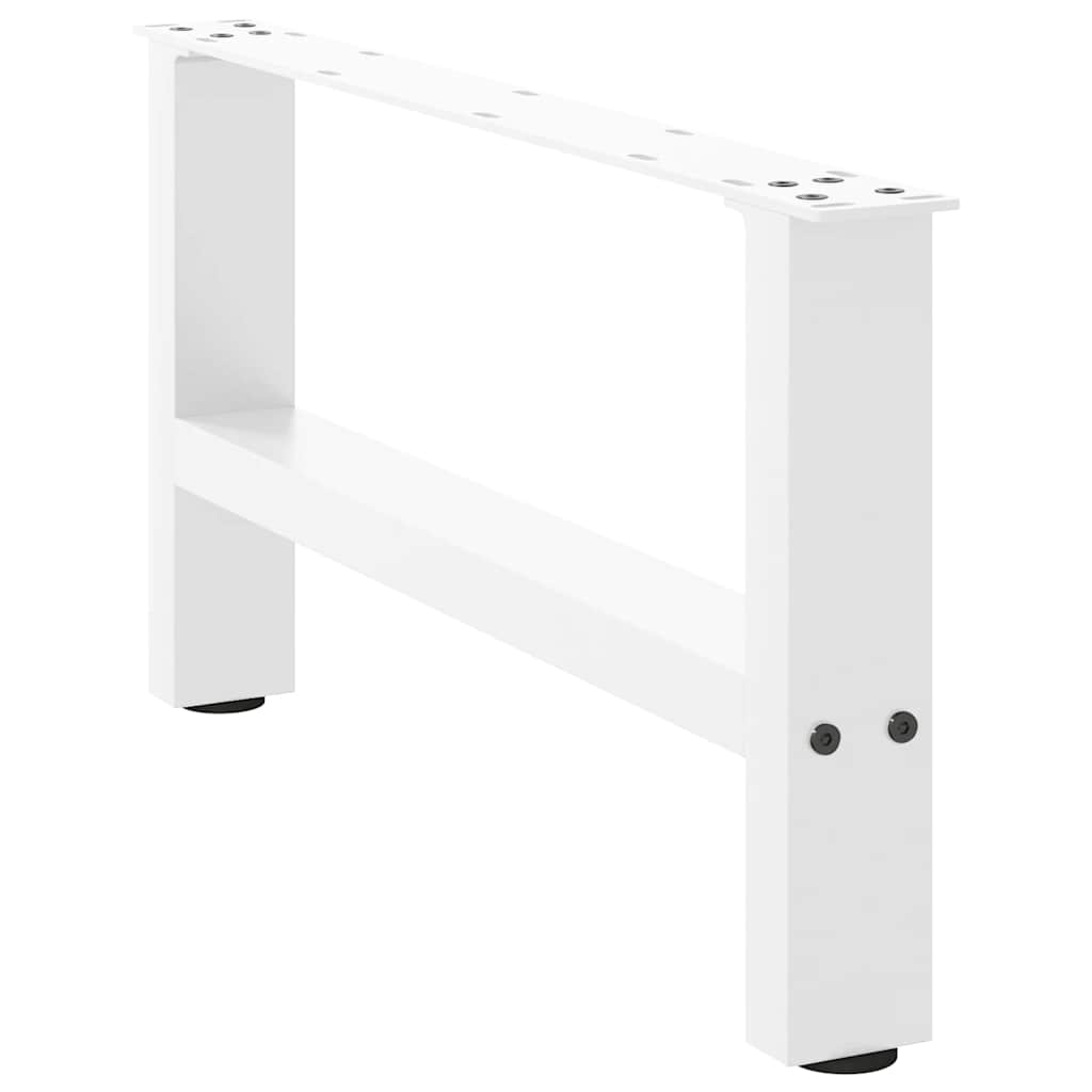 Noge za klub stolić bijele 2 kom 60 x (30-31) cm čelik