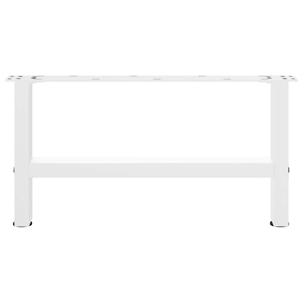 Noge za klub stolić bijele 2 kom 60 x (30-31) cm čelik
