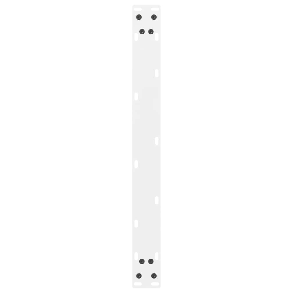 Noge za klub stolić bijele 2 kom 60 x (30-31) cm čelik