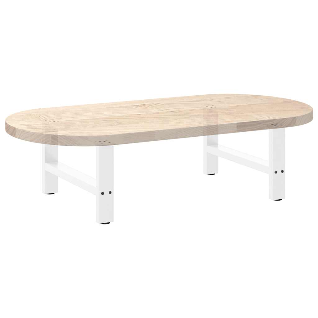 Noge za klub stolić bijele 2 kom 60 x (30-31) cm čelik