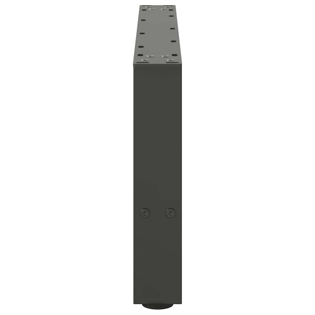 Noge za klub stolić antracit boje 2 kom 60 x (30-31) cm čelik