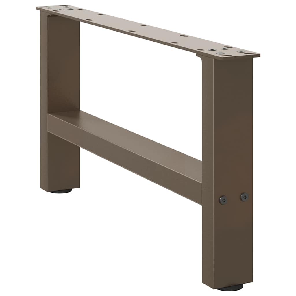 Noge za klub stolić prirodni čelik 2 kom 60 x (30-31) cm čelik