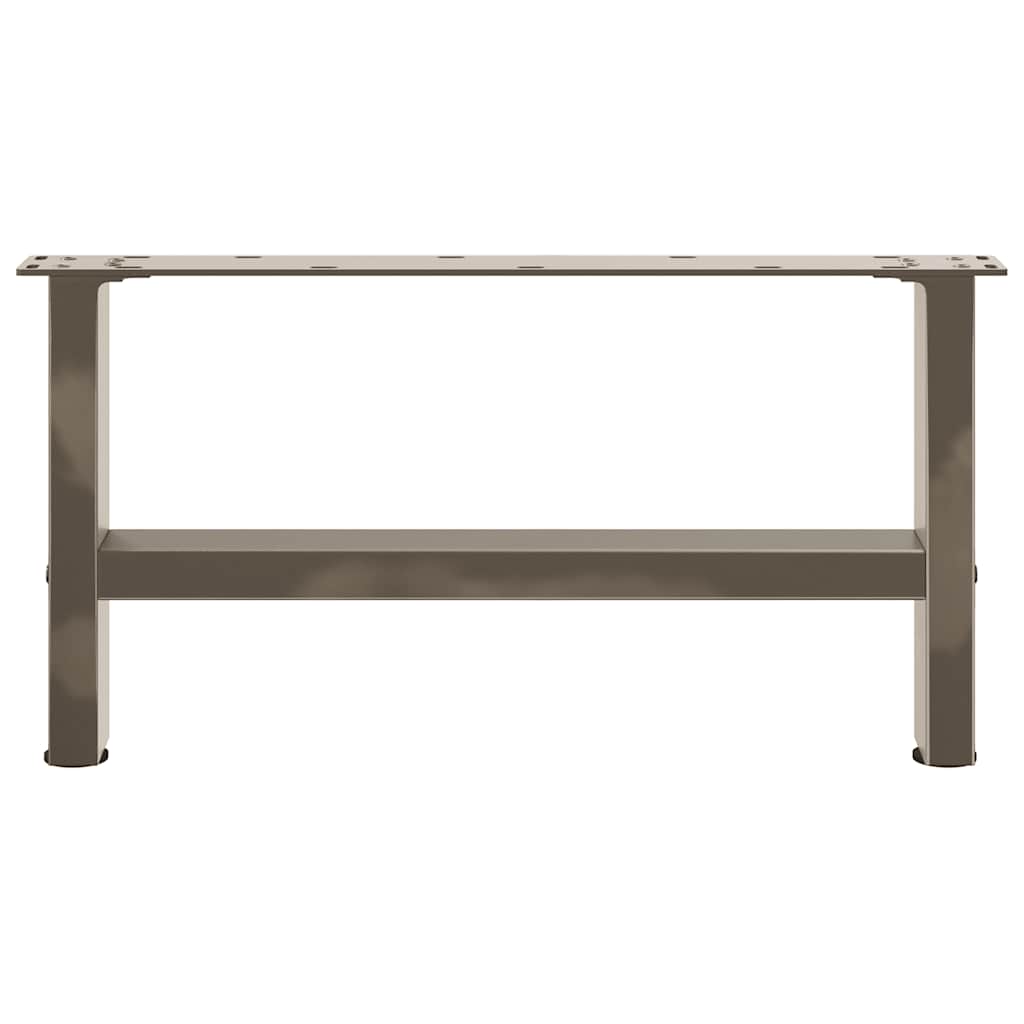 Noge za klub stolić prirodni čelik 2 kom 60 x (30-31) cm čelik