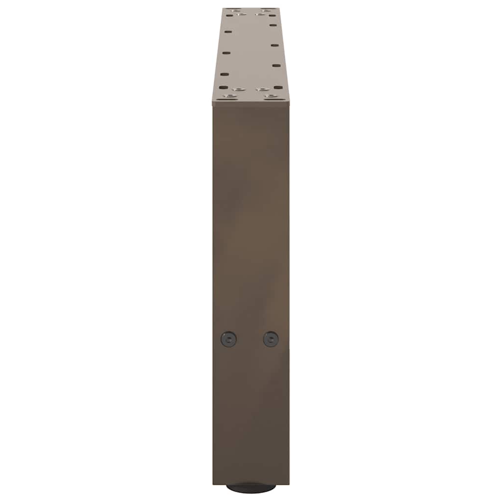 Noge za klub stolić prirodni čelik 2 kom 60 x (30-31) cm čelik
