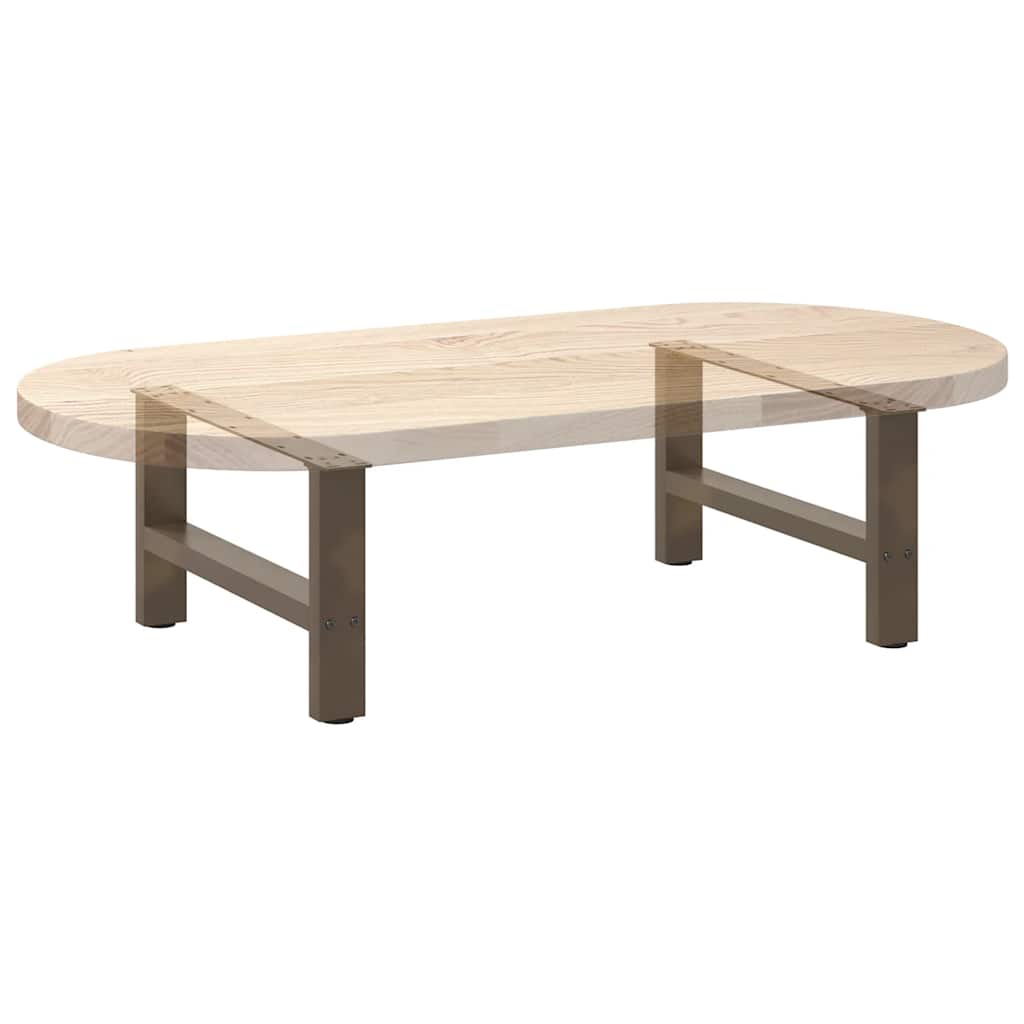 Noge za klub stolić prirodni čelik 2 kom 60 x (30-31) cm čelik