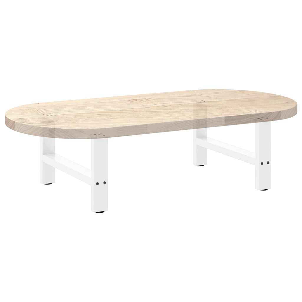 Noge za klub stolić bijele 2 kom 70 x (30-31) cm čelik