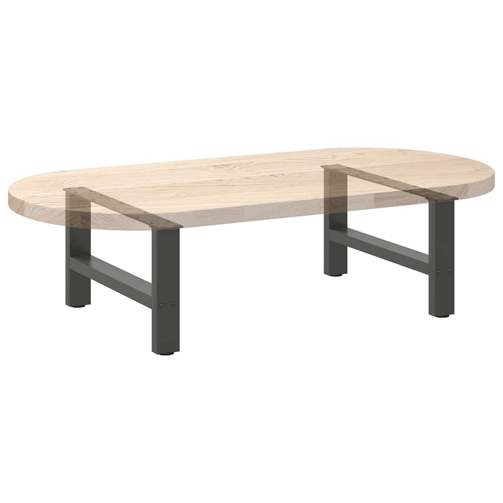 Noge za klub stolić antracit boje 2 kom 70 x (30-31) cm čelik
