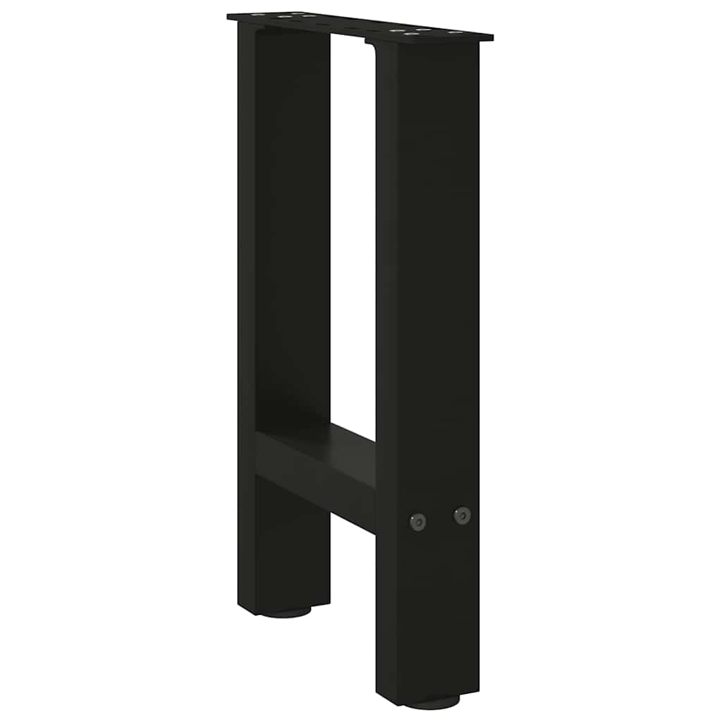 Noge za klub stolić crne 2 kom 28 x (42-43) cm čelik
