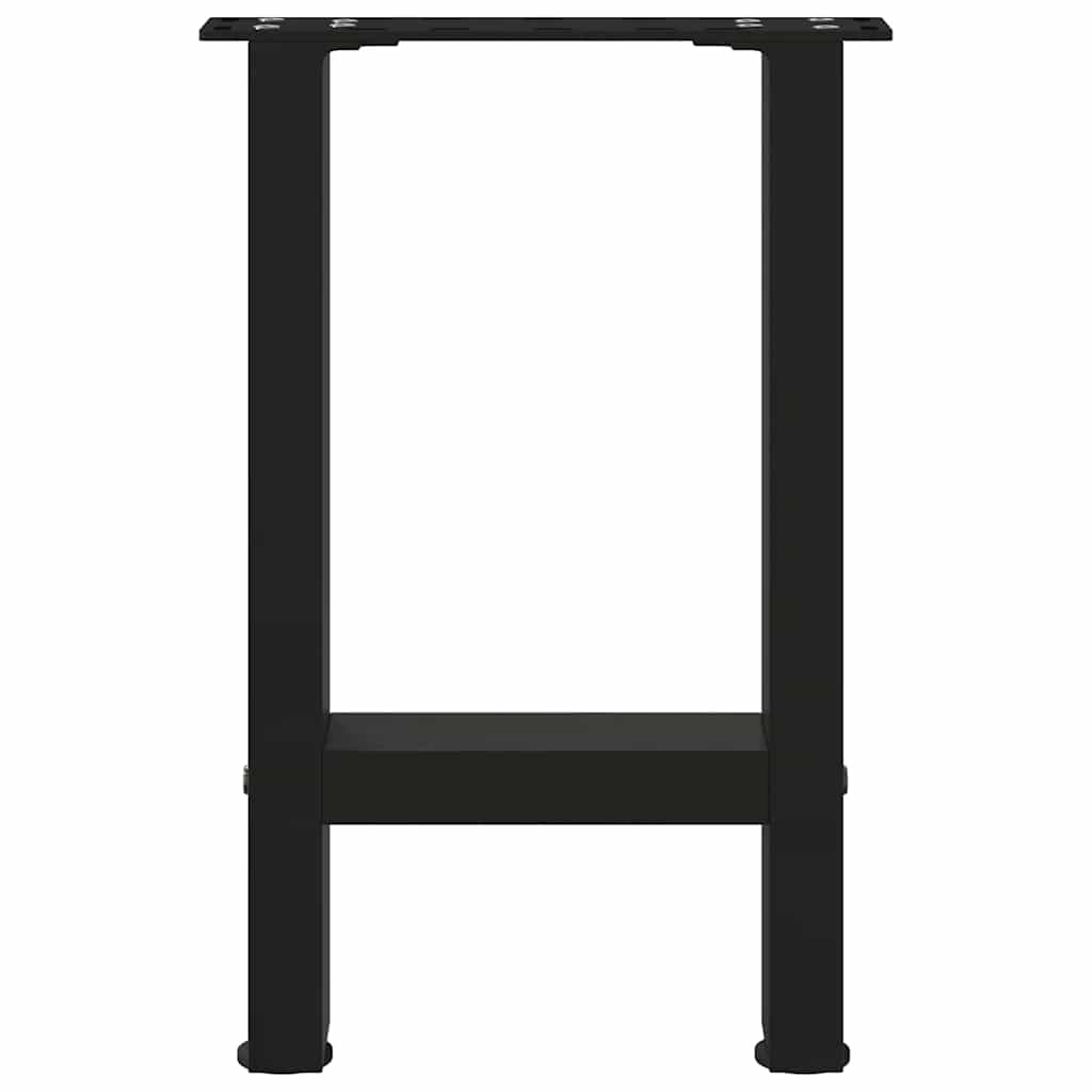 Noge za klub stolić crne 2 kom 28 x (42-43) cm čelik