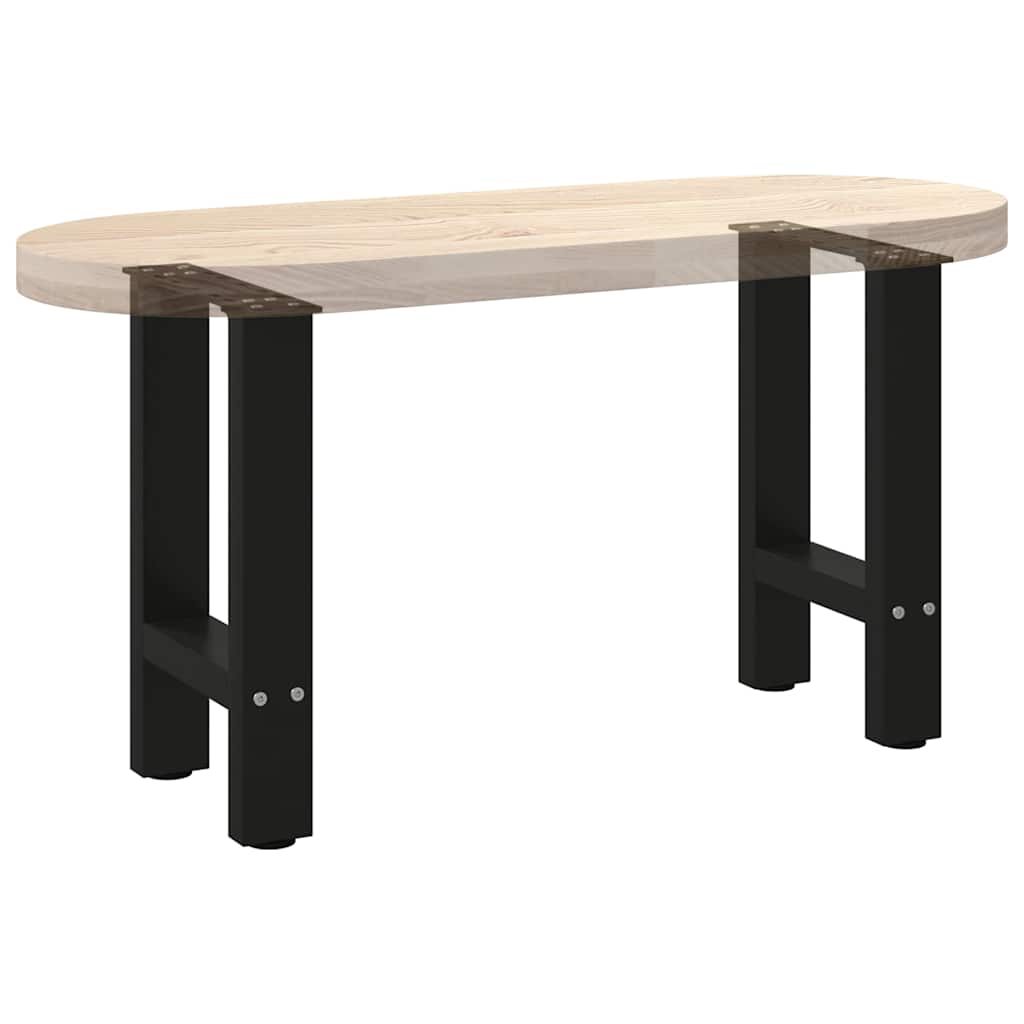 Noge za klub stolić crne 2 kom 28 x (42-43) cm čelik