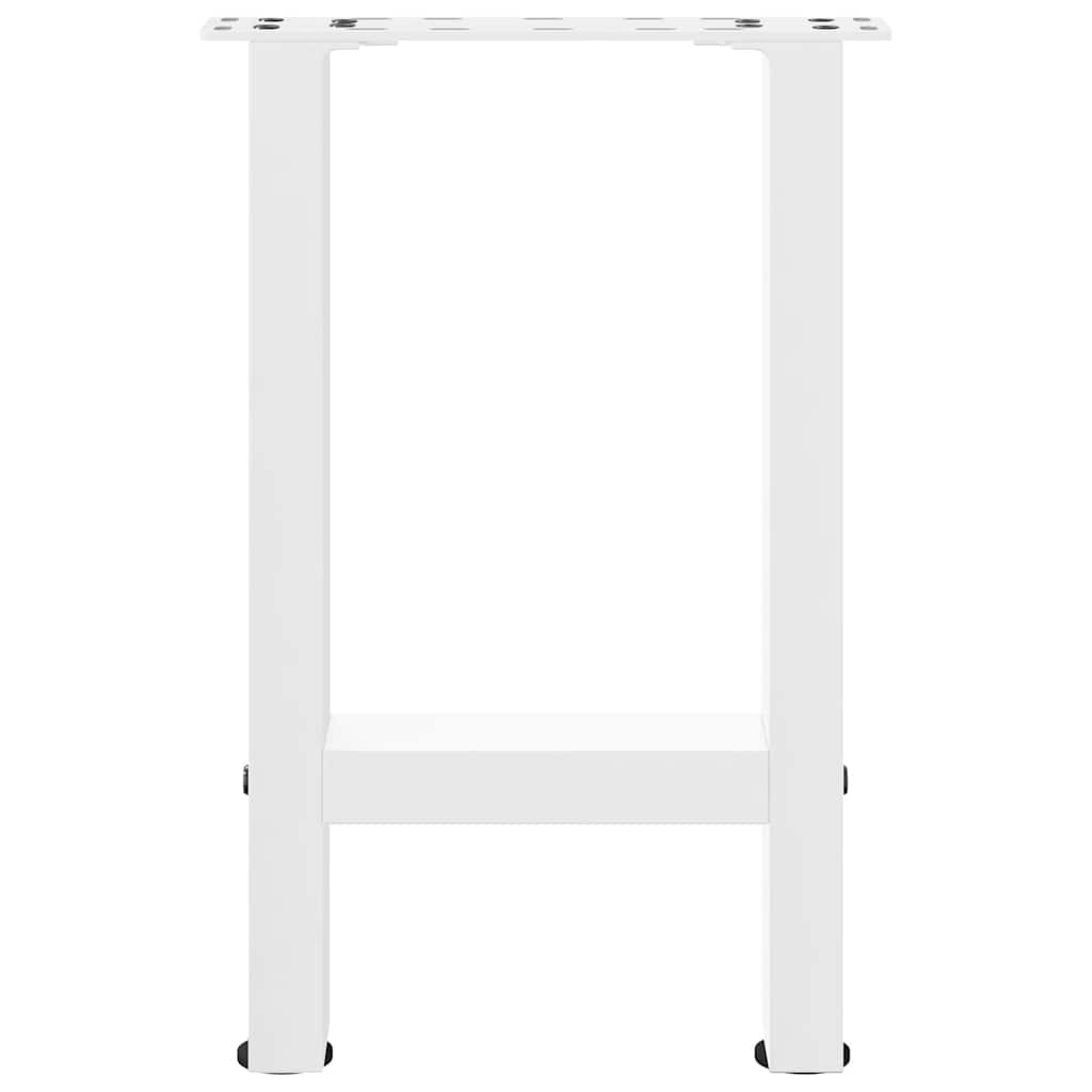 Noge za klub stolić bijele 2 kom 28 x (42-43) cm čelik